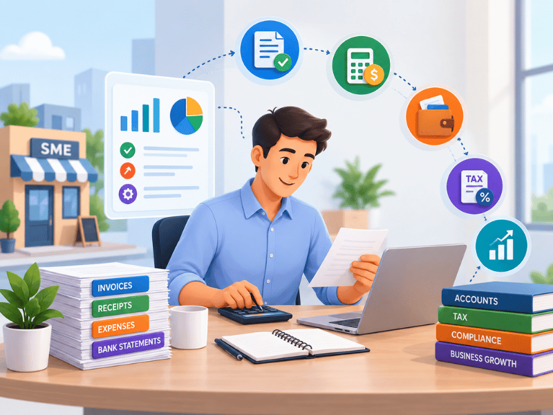 Accounting & Bookkeeping solutions for SMEs Slide 1
